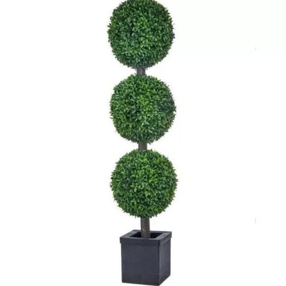 Regency Faux Plants>American Boxwood Ball Topiary, 48"