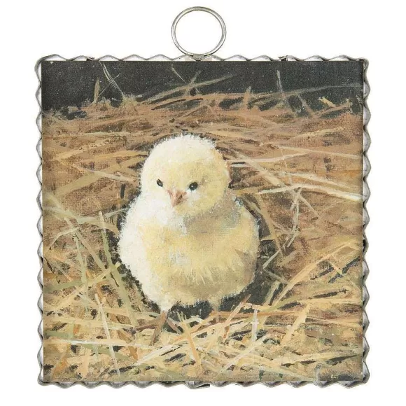 The Round Top Collection Wall Decor>Baby Chick Mini Gallery Art