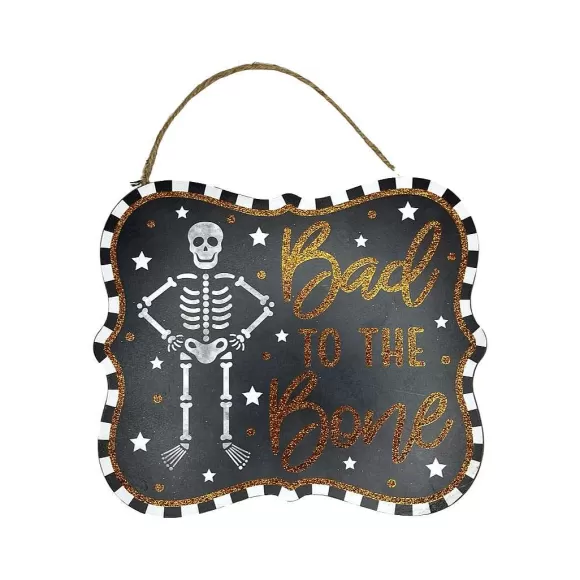 Craig Bachman Table Decor>Bad To The Bone Glitter Sign