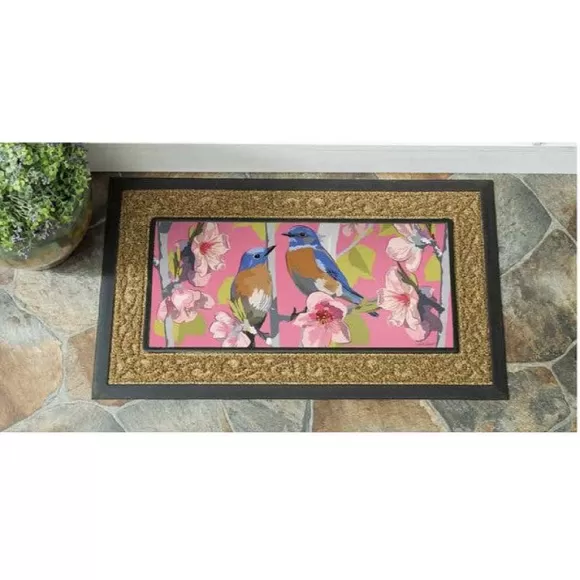 Evergreen Rugs & Mats>Birdies On Cherry Blossoms Sassafras Switch Mat