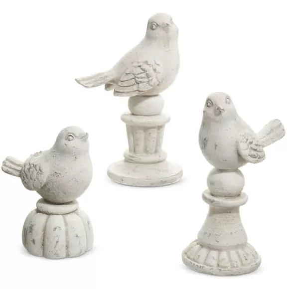 RAZ Table Decor>Birds On Pedestals Set