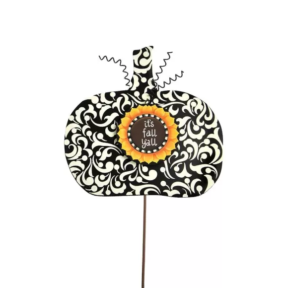 The Round Top Collection Wall Decor>Black Fall Charm Pumpkin