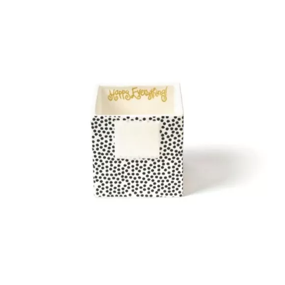 Happy Everything Table Decor>Black Mini Dot Small Nesting Cube By !