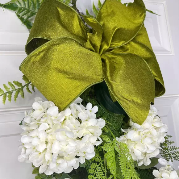 * Door Decor>Blooming Hydrangea Teardrop