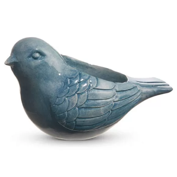 RAZ Decorative Containers>Blue Bird Planter