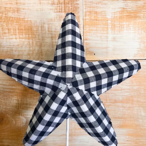 Liberty Floral Floral>Blue Gingham Star Pick