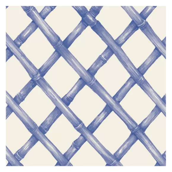 Hester & Cook Kitchen & Dining>Blue Lattice Cocktail Napkin Set