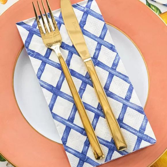 Hester & Cook Kitchen & Dining>Blue Lattice Guest Napkin Set