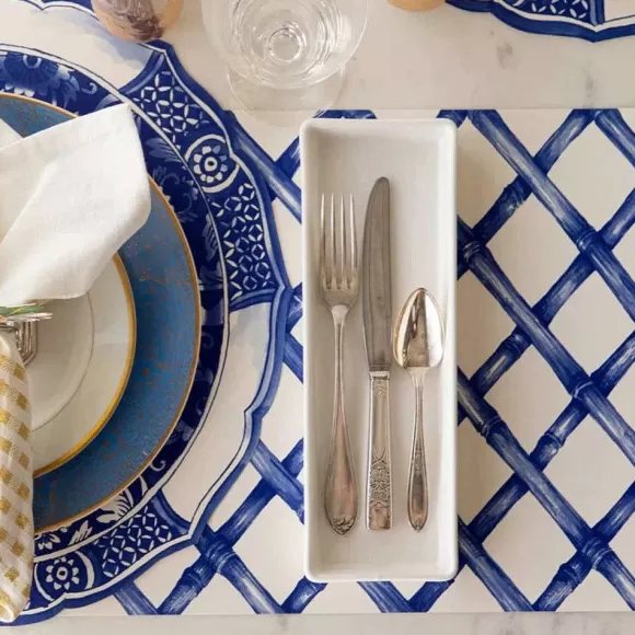 Hester & Cook Kitchen & Dining>Blue Lattice Placemat Sheets