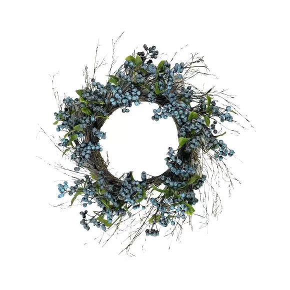 CRI Spring>Blueberry Wreath, 24"