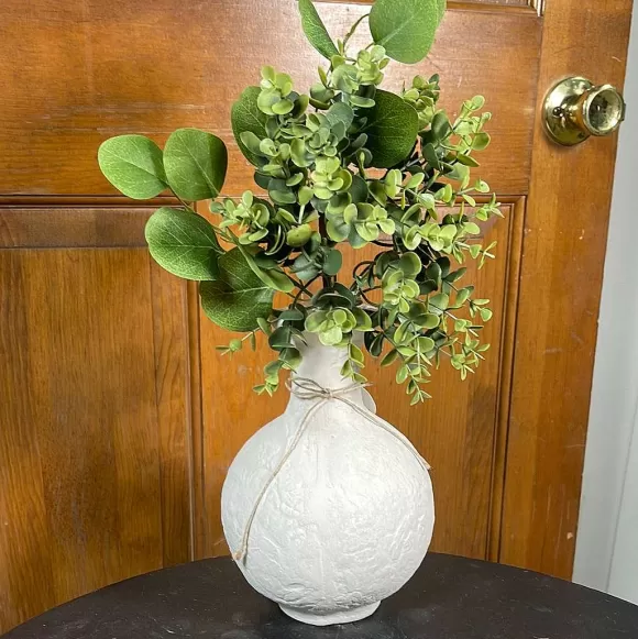 RAZ Greenery>Boxwood And Eucalyptus Pick