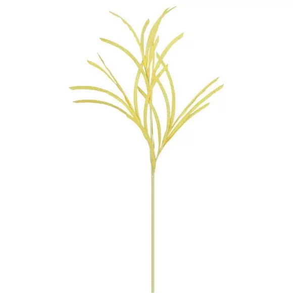 Craig Bachman Floral>Bright Yellow Glittered Grass Spray