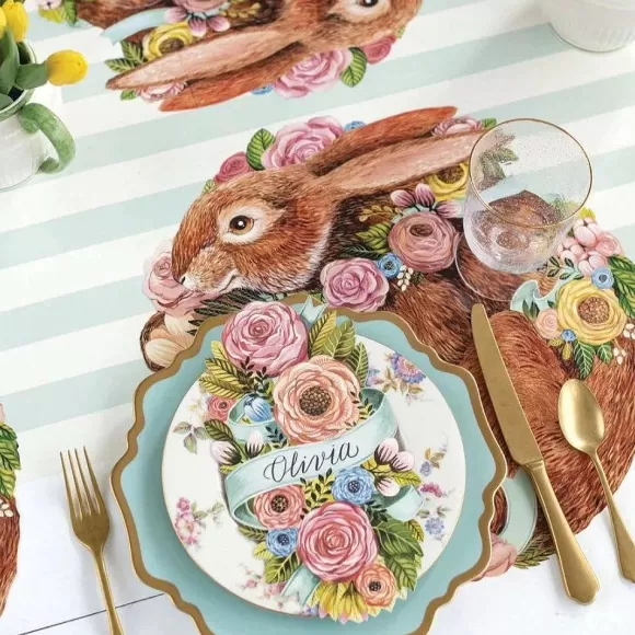 Hester & Cook Kitchen & Dining>Bunny Bouquet Placemat Sheets