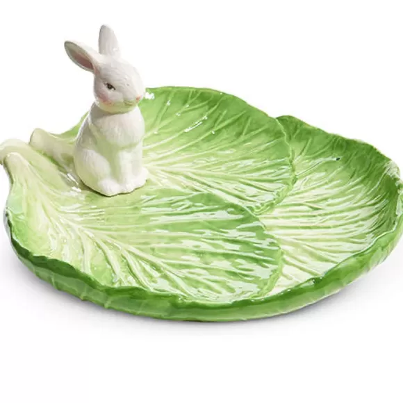 RAZ Kitchen & Dining>Cabbage Bunny Tray