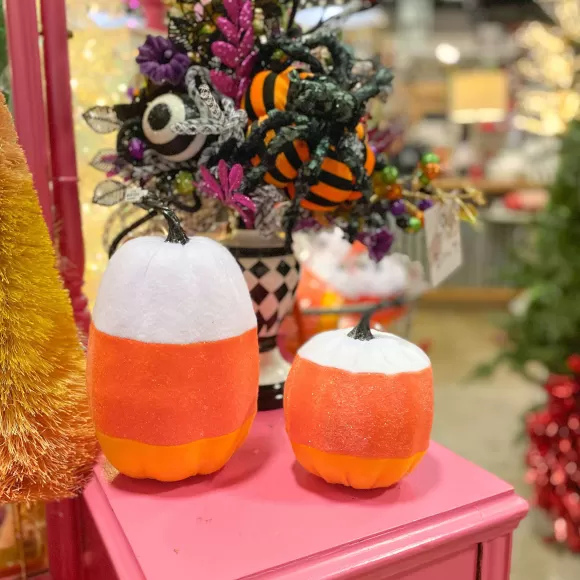 Liberty Floral Home Accents>Candy Corn Pumpkin-Small