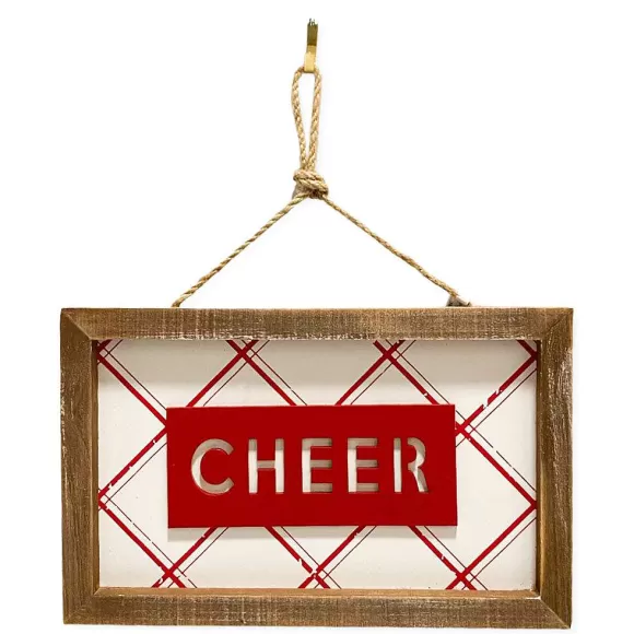 Transpac Focal Points>Cheer Plaid Hanging Decor