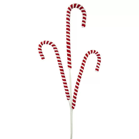 Liberty Floral Floral>Chenille Peppermint Candy Cane Spray