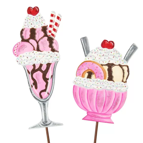 The Round Top Collection Wall Decor>Cherry Heart Ice Cream Sundaes