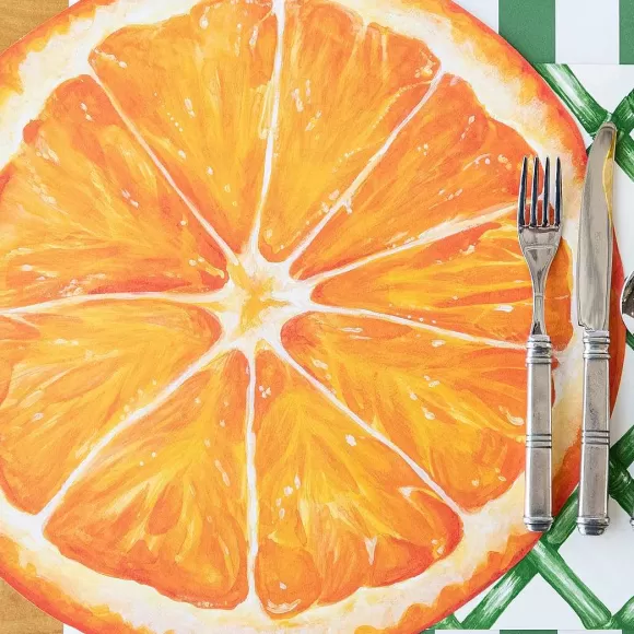 Hester & Cook Kitchen & Dining>Die Cut Orange Slice Placemat Sheets