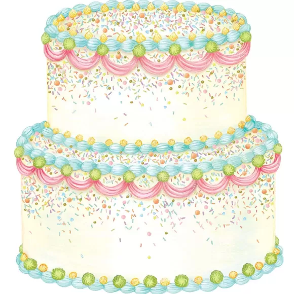 Hester & Cook Kitchen & Dining>Die-Cut Birthday Cake Placemat Sheets