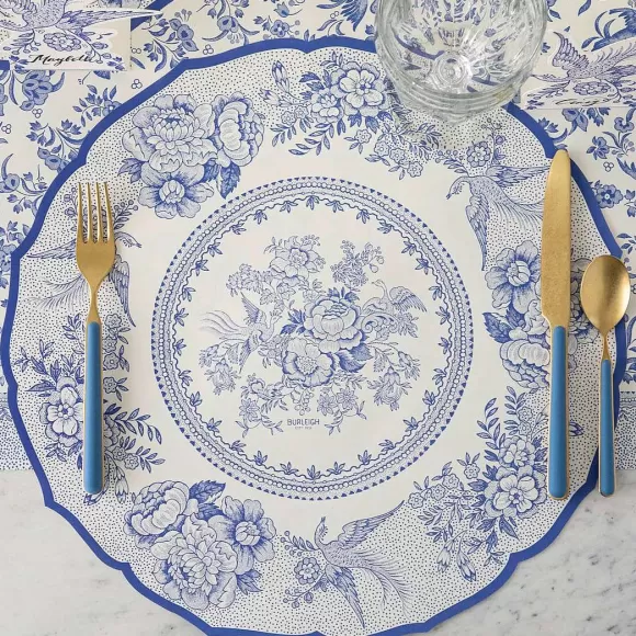 Hester & Cook Kitchen & Dining>Die-Cut Blue Asiatic Pheasants Sheets