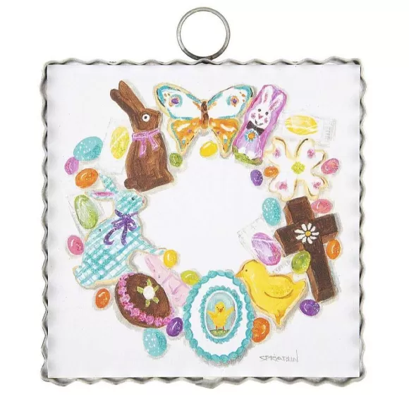 The Round Top Collection Wall Decor>Easter Wreath Mini Gallery Art