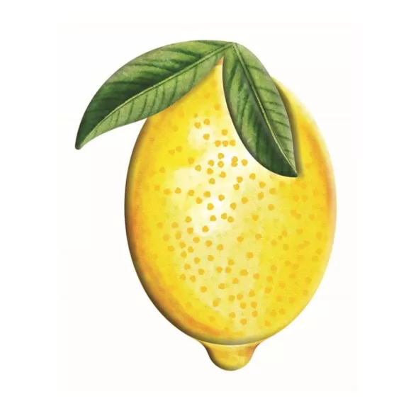 Craig Bachman Table Decor>Embossed Watercolor Lemon