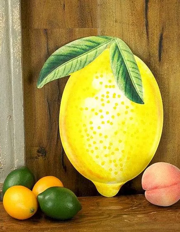 Craig Bachman Signs>Embossed Watercolor Lemon