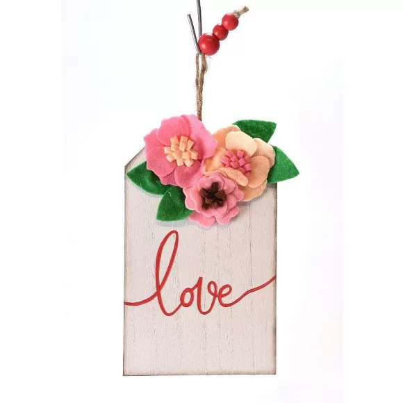 Direct Export Co. Signs>Felt Floral Love Sign