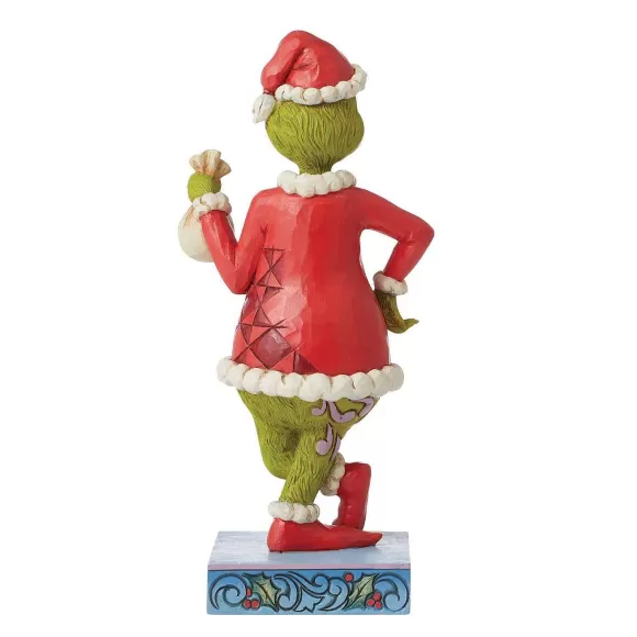 Department 56 Figurines>Fig Grinch With Bag Of Coal, Dept. 56 Village