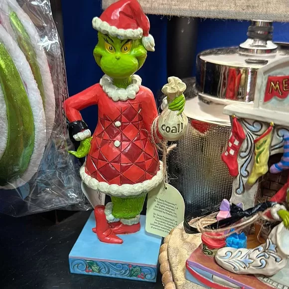 Department 56 Home Accents>Fig Grinch With Bag Of Coal, Dept. 56 Village