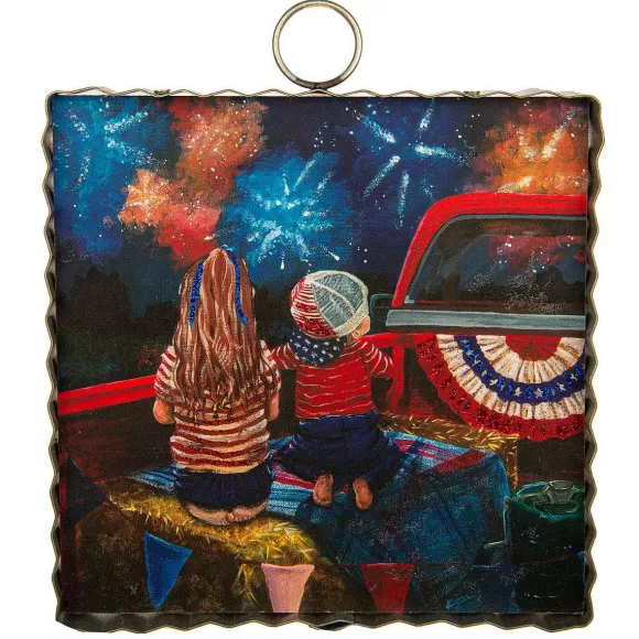 The Round Top Collection Wall Decor>Firework Watch Party Mini Gallery Art