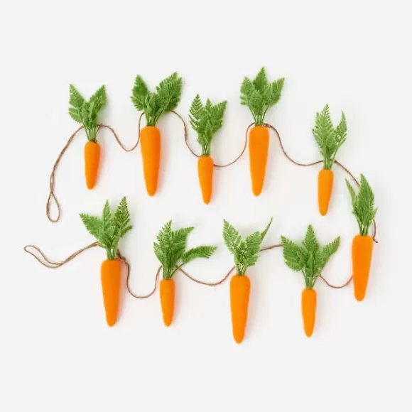 180 Degrees Wall Decor>Flocked Carrot Garland