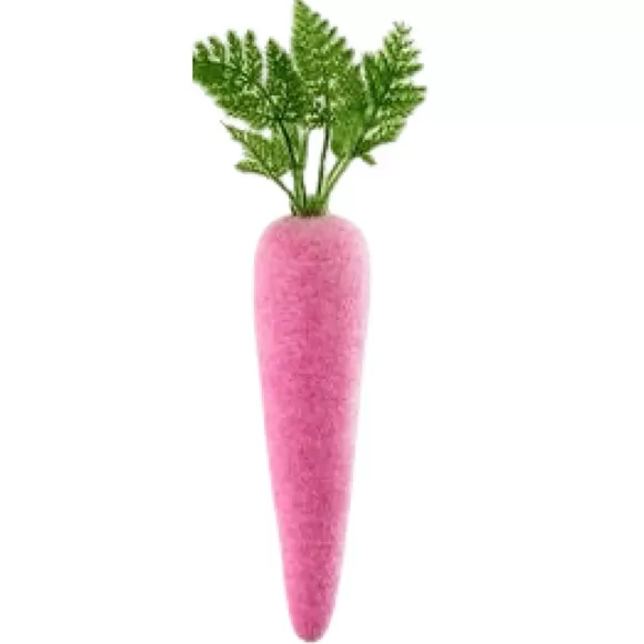 180 Degrees Figurines>Flocked Colored Carrot