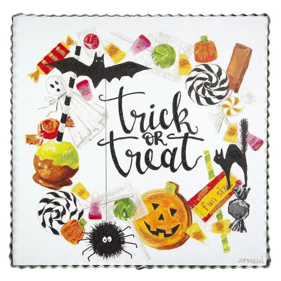 The Round Top Collection Wall Decor>Gallery Trick Or Treat Wreath