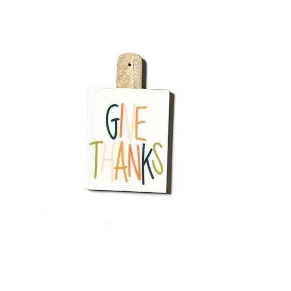 Happy Everything Table Decor>Give Thanks Rectangle Board By !