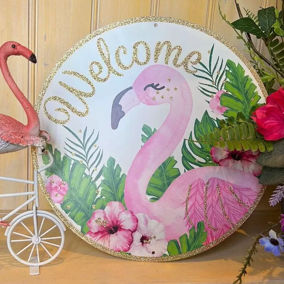 Craig Bachman Focal Points>Glitter Flamingo Sign