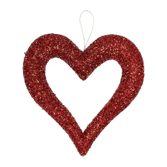 Craig Bachman Table Decor>Glitter Hollow Heart