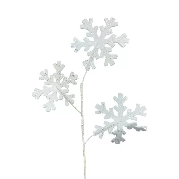 Direct Export Co. Floral>Glitter Snowflake Spray