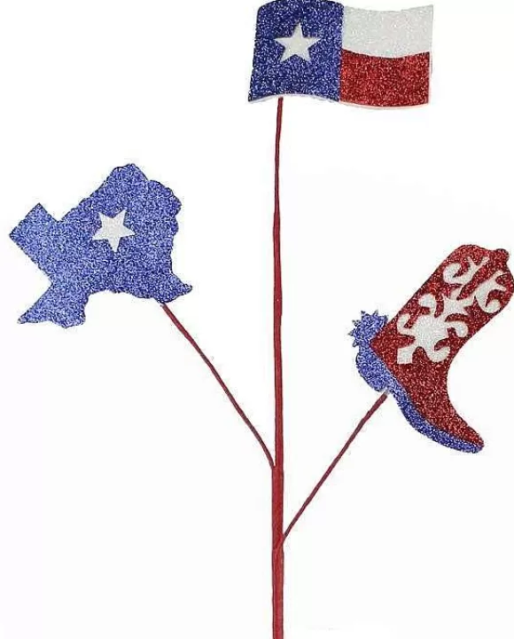 Craig Bachman Floral>Glitter Texas Boot Pick