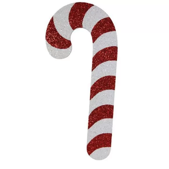 Craig Bachman Table Decor>Glittered Candy Cane