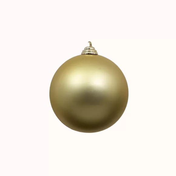 Farrisilk Ball Ornaments>Gold Matte Ball Ornament, 6"