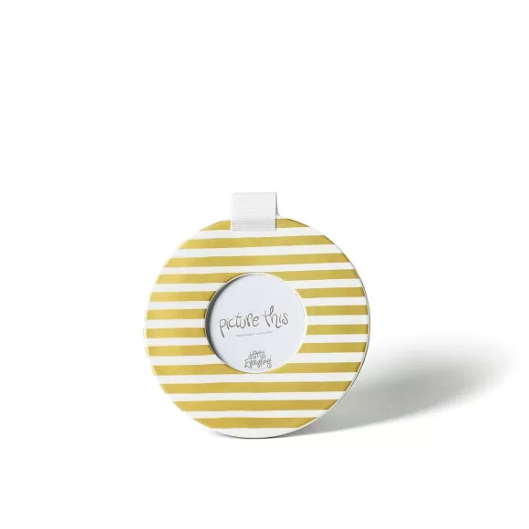 Happy Everything Table Decor>Gold Medium Stripe Round Frame By !