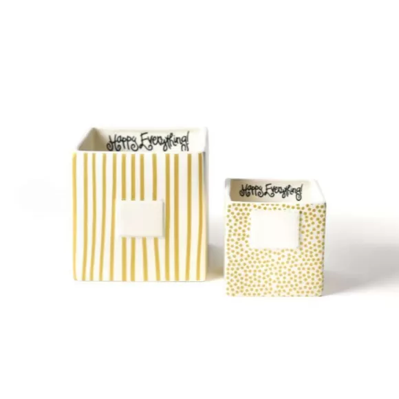 Happy Everything Table Decor>Gold Mini Dot Small Nesting Cube By !