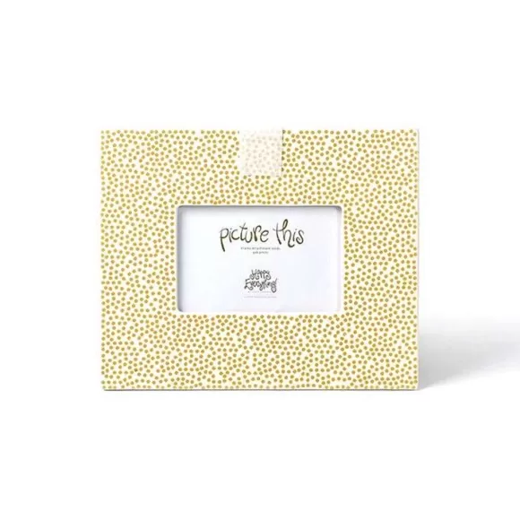 Happy Everything Table Decor>Gold Small Dot Mini Frame By