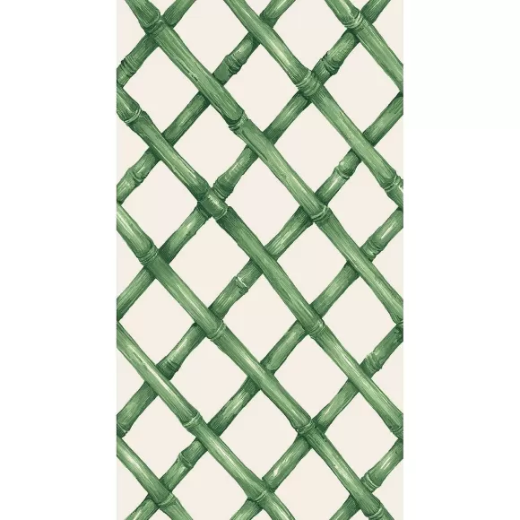 Hester & Cook Party Diy>Green Lattice Guest Napkin Set