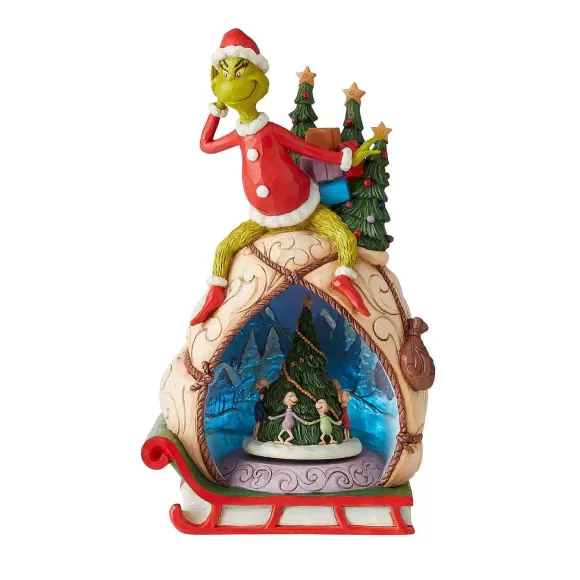 Department 56 Figurines>Grinch Light Rotatable Scene, Dept. 56 Village