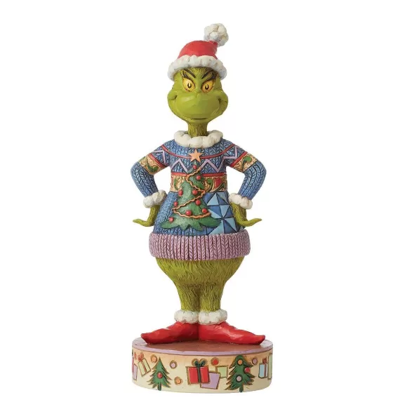 Department 56 Figurines>Grinch Wearing Ugly Sweater Figurine, Dept. 56 Village