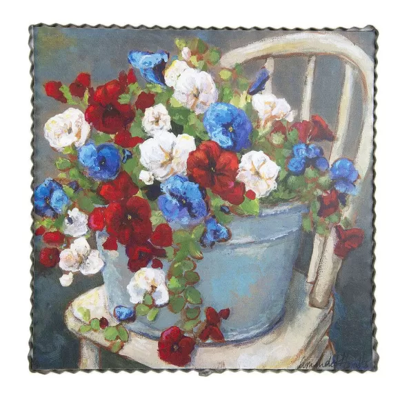 The Round Top Collection Wall Decor>Hamilton Patriotic Petunia Gallery Art