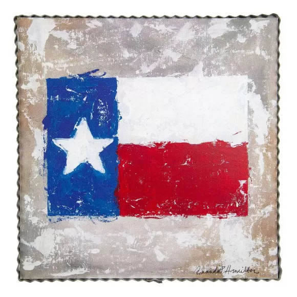 The Round Top Collection Wall Decor>Hamilton Texas Flag Gallery Art